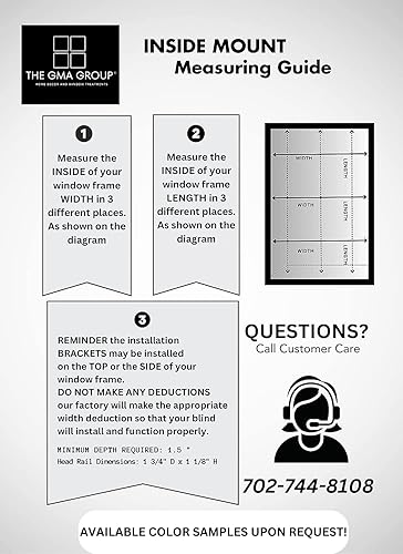 Miniatura 4 de Mini persianas de aluminio hechas a medida de 1 pulgada, elige el tamaño exacto de tu ventana a 18 pulgadas (18 pulgadas de ancho x 35 pulgadas de