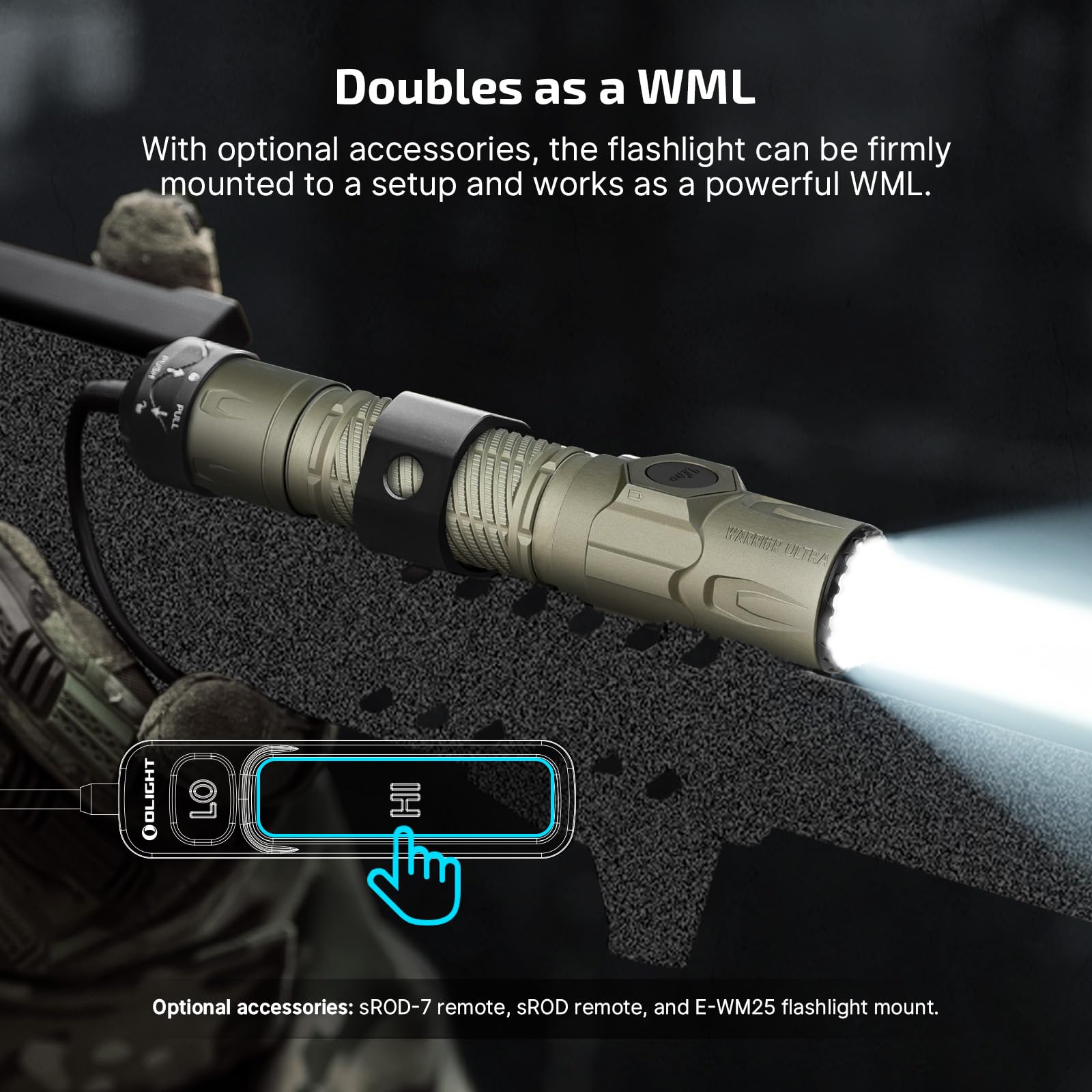 OLIGHT Warrior Ultra Handheld LED Flashlight 2500 Lumens Tactical