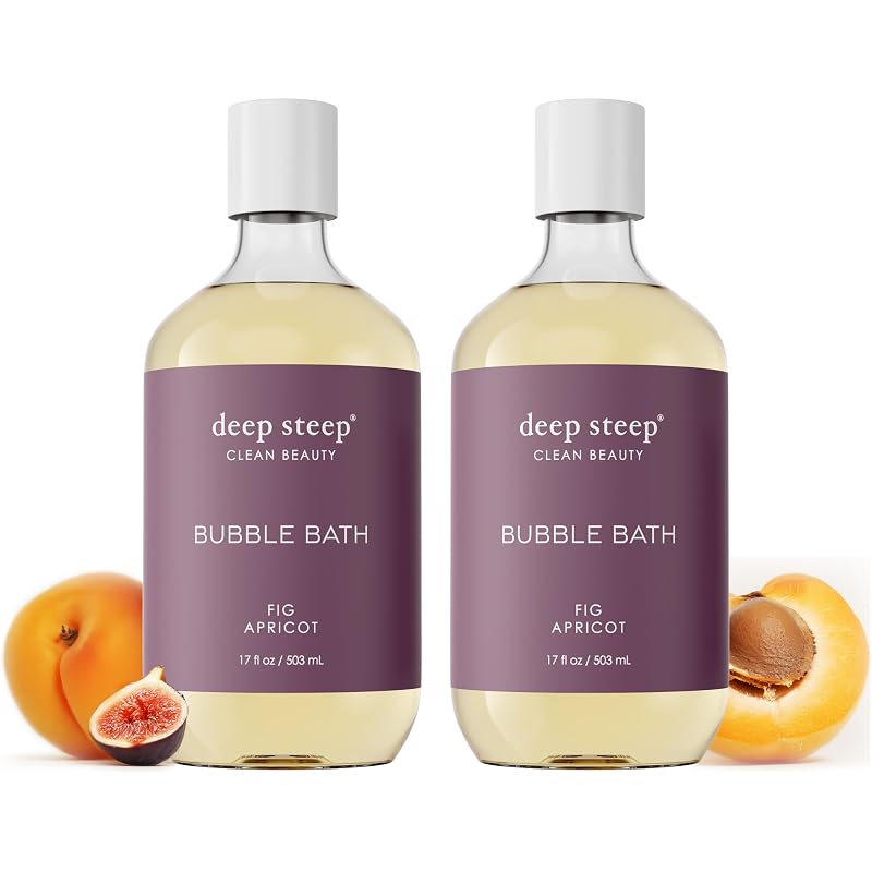 Espuma para banho Deep Steep Fig Apricot, Pacote com 2, 510 mL