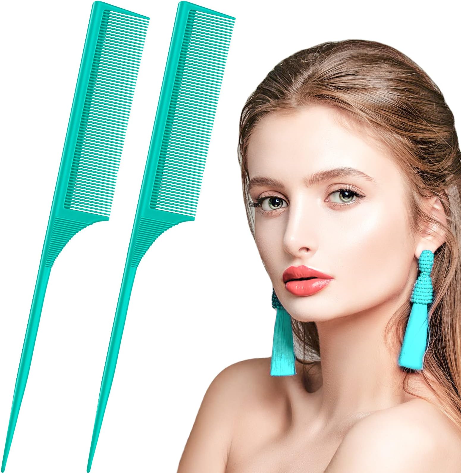 URAQT Hairdressing Combs Set, 3 Pack Wide Tooth Combs, Heat Resistant Anti-static Carbon Hair Brush Hair Comb For Long, Wet Or Curly Hair Detangling