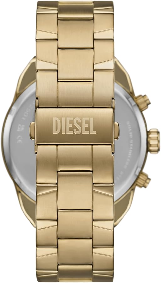 Amazon.com: Diesel Men's Spiked Chronograph Gold-Tone Stainless