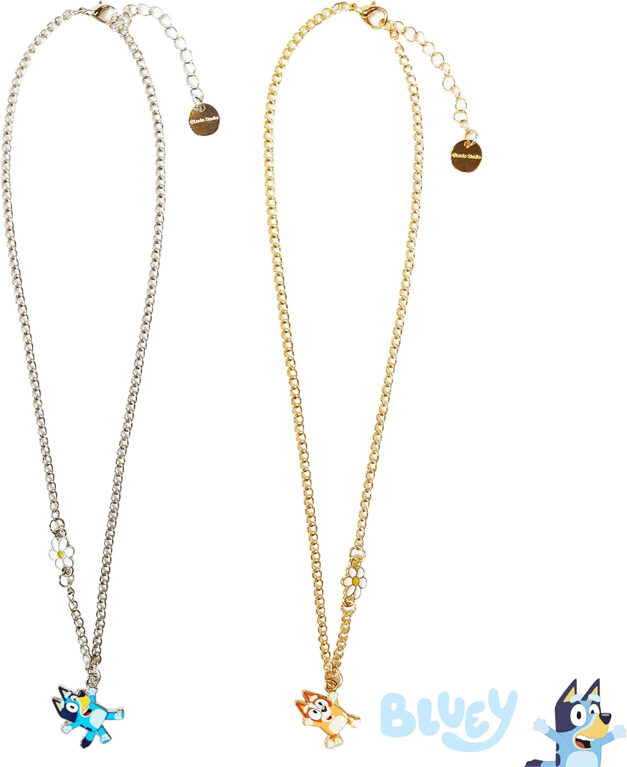 LUV HER Bluey and Bingo BFF Necklace Set, Girls Friendship Gift for Ages 6+