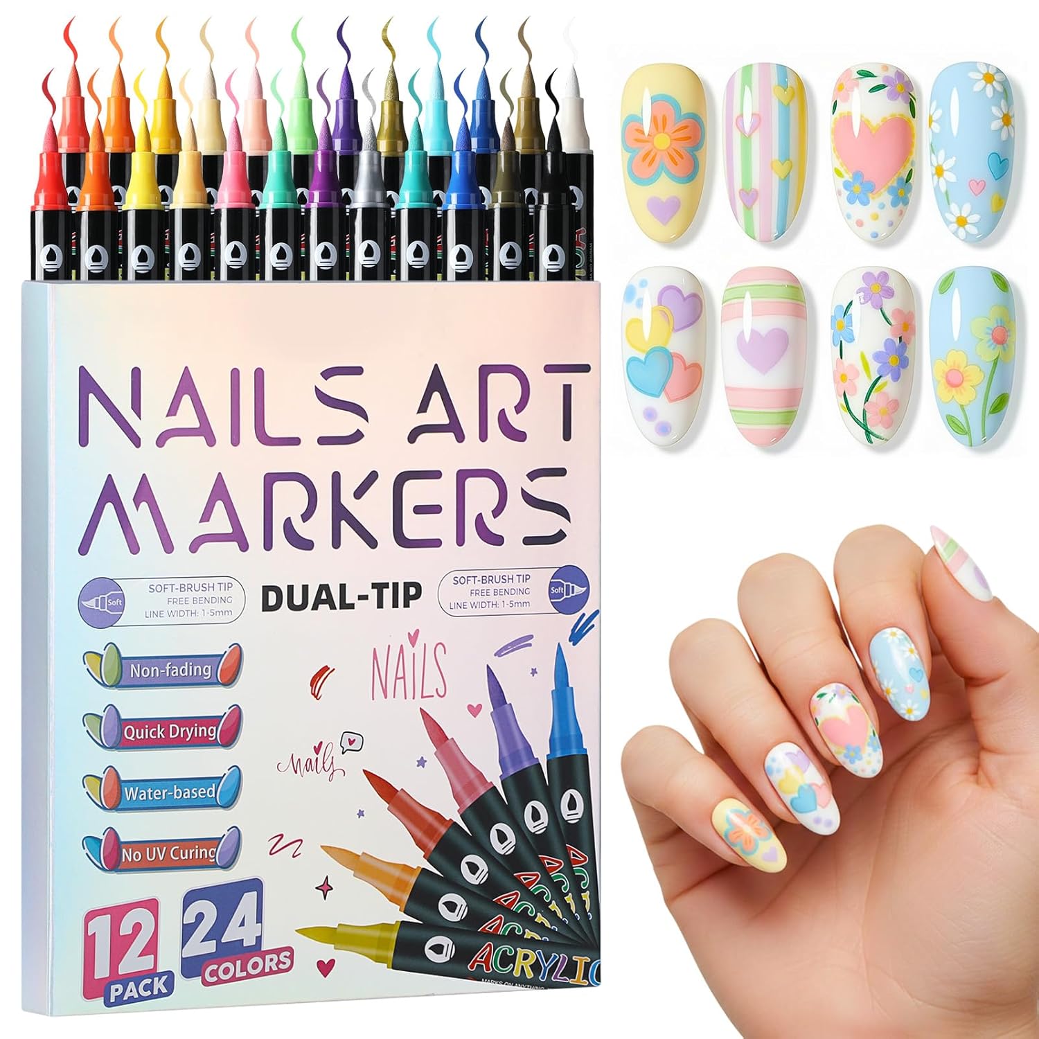 Nail Art Markers Pens Set just $8.93 at Amazon