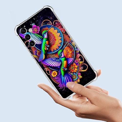 Miniatura 9 de Beaucov Funda para Galaxy A54 5G, diseño de mandala de tigre colorido, protección contra caídas, a prueba de golpes, carcasa protectora de cuerpo