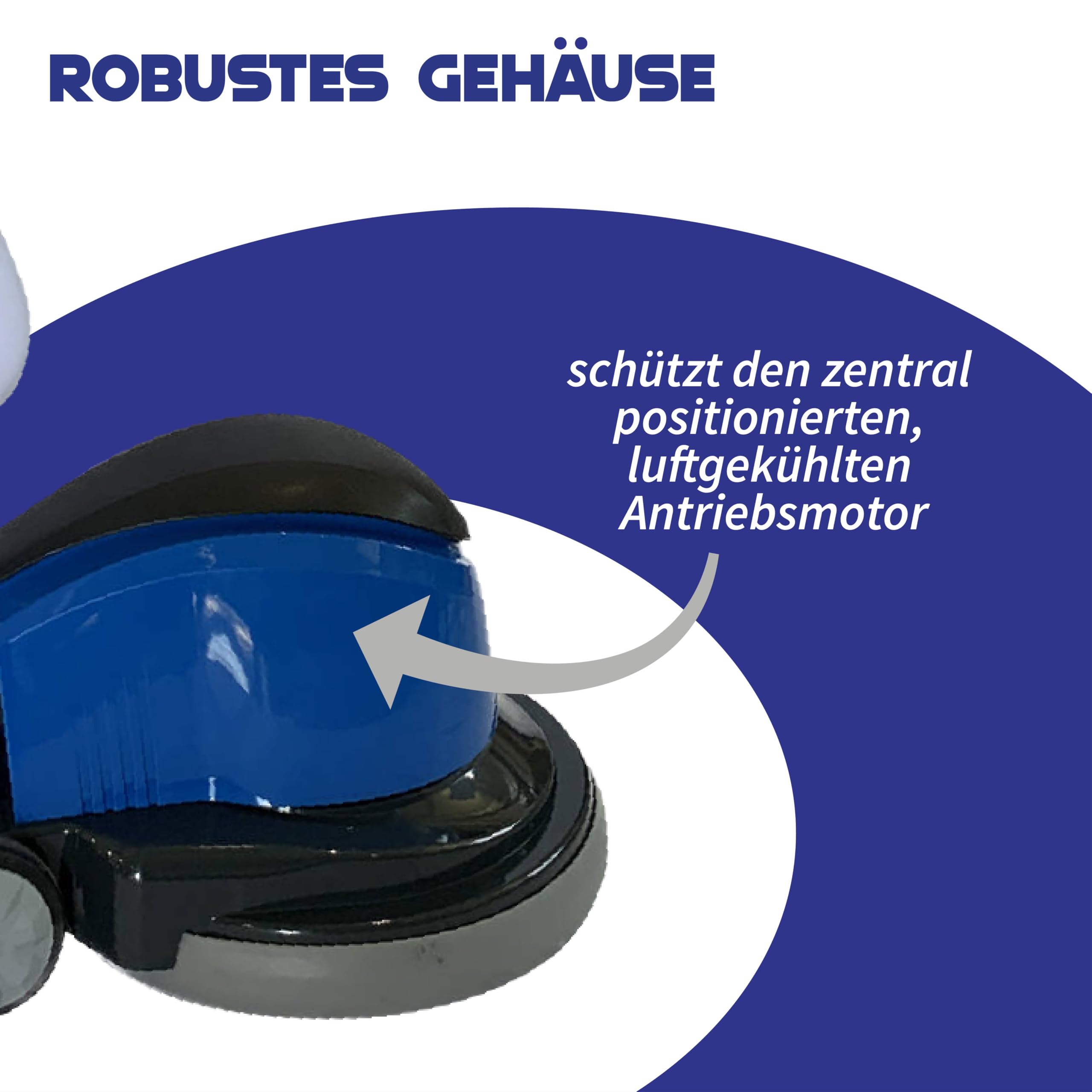 Einscheibenmaschine 17 - Bodenreiniger mit Zubehör für Polieren, Teppichreinigung, Entschichten, Schleifen - Reinigungsmaschine, Poliermaschine für alle wasserfesten Böden