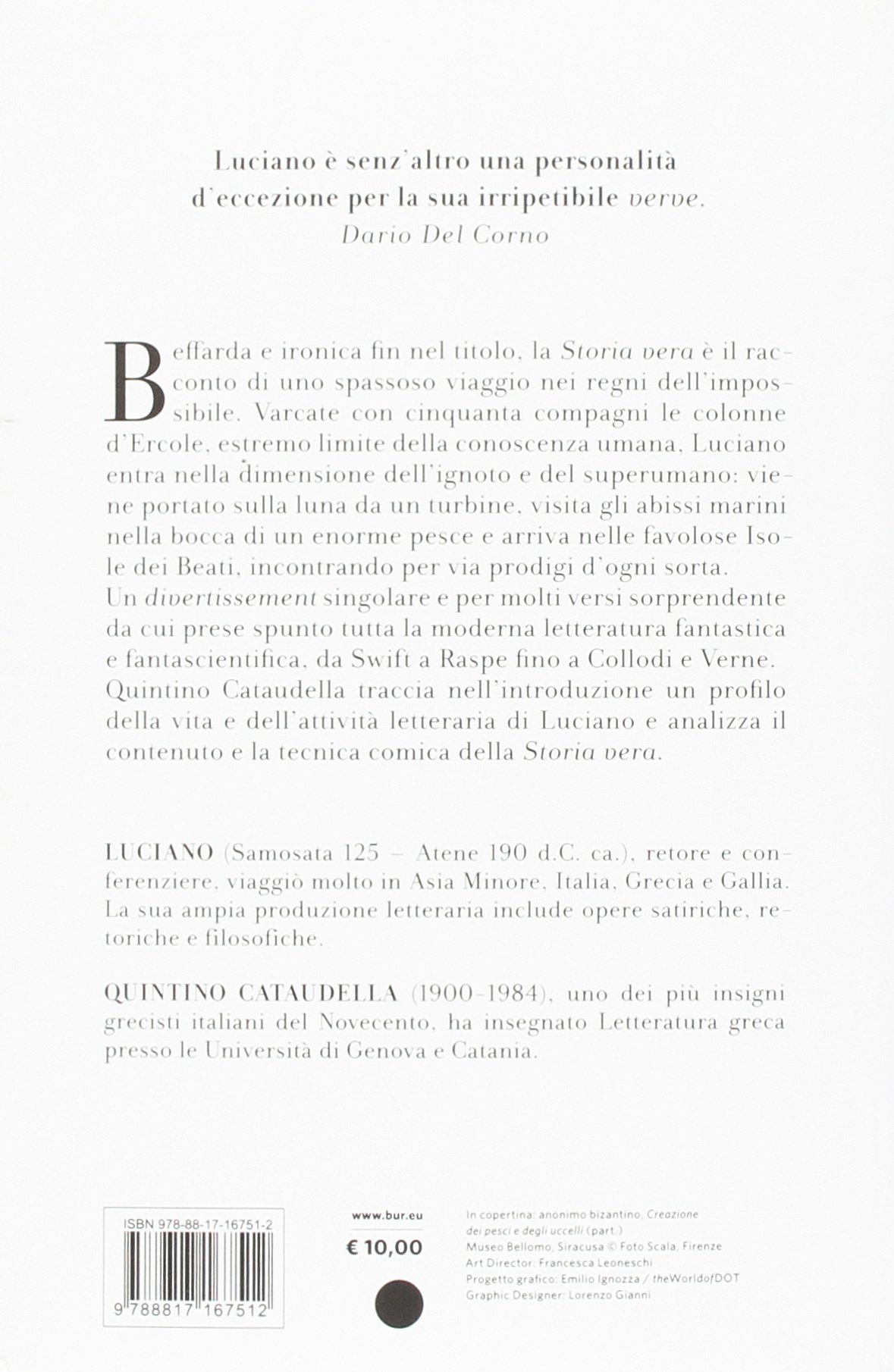 Storia vera. Testo greco a fronte