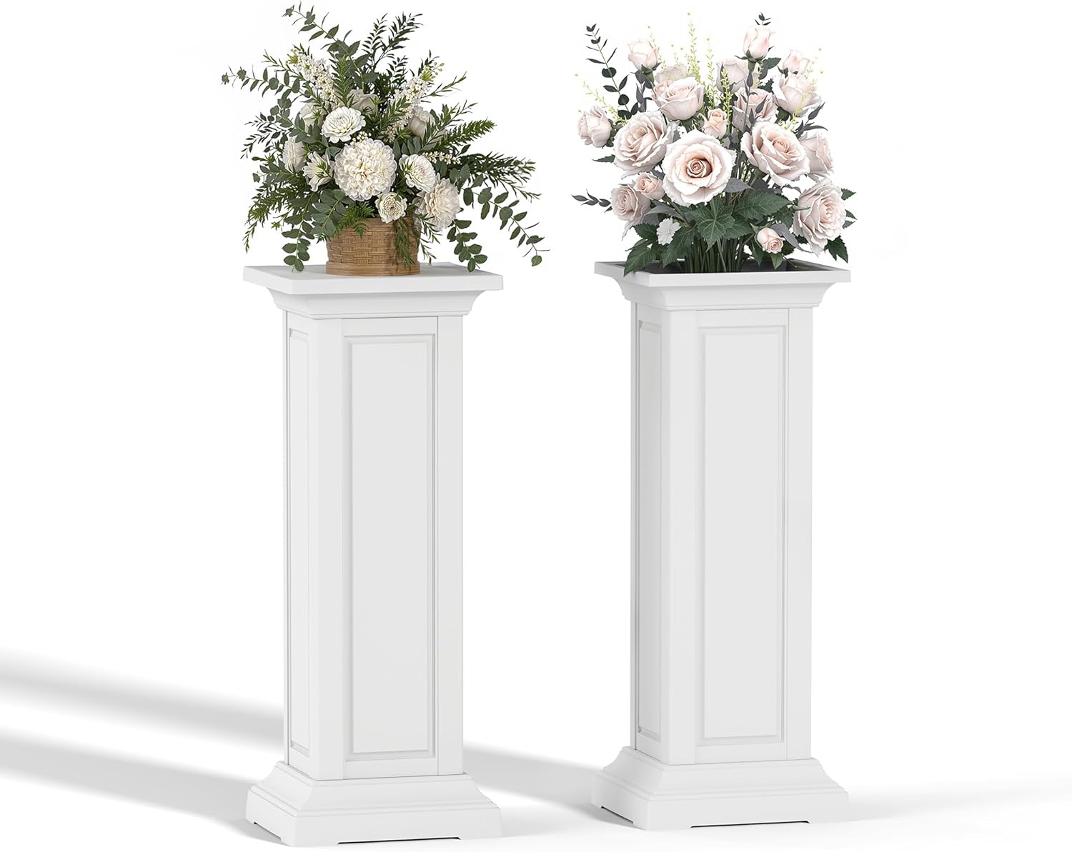 36-Inch Tall Resin Planter Set of 2: Durable Outdoor Planters for Porch, Garden & Balcony Review