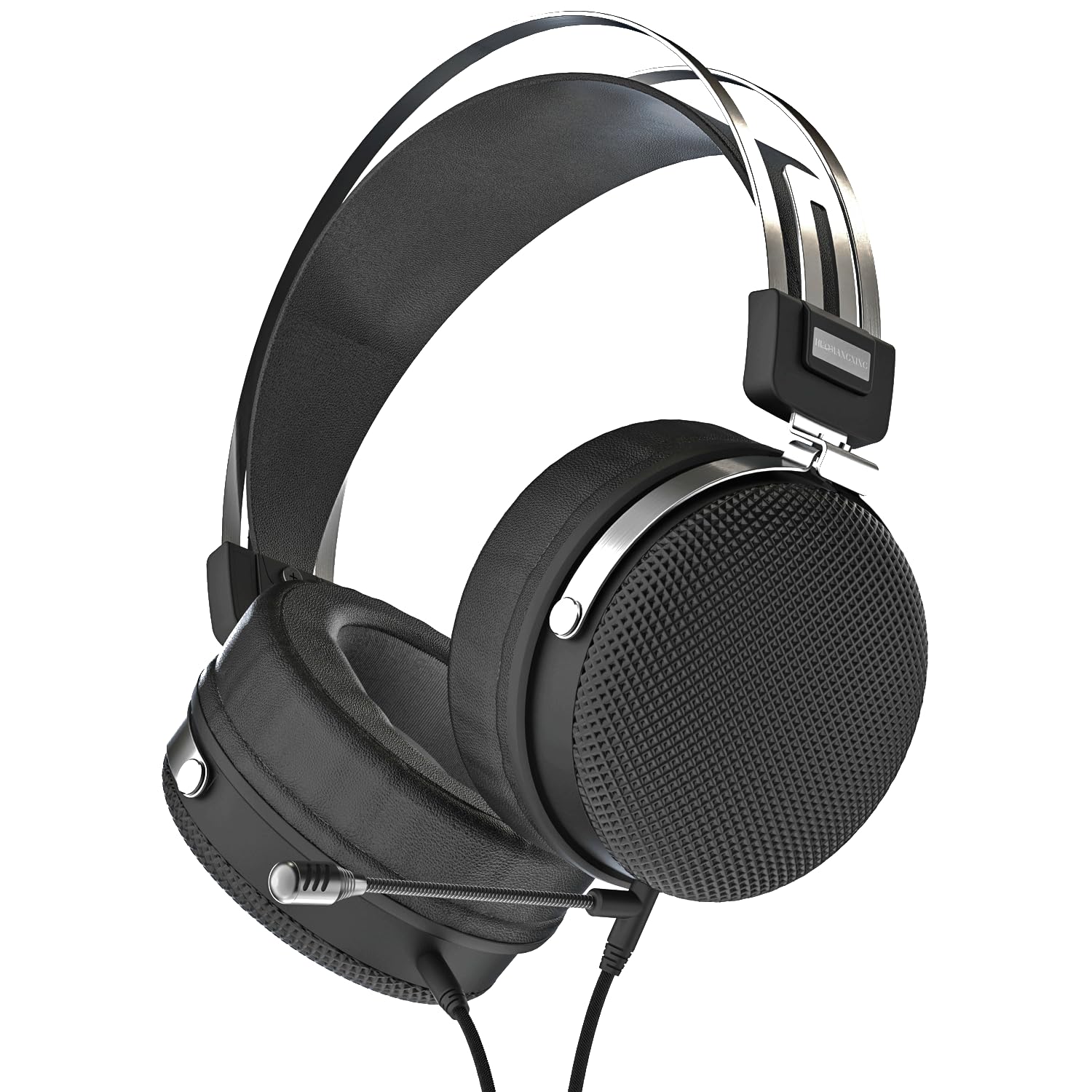 Przewodowe słuchawki nauszne, HiFi 50 mm dynamiczne słuchawki monitorujące, przewodowy zestaw słuchawkowy do gier, słuchawki stereo z otwartym tyłem, dla inżyniera studia, audiofilów, gier