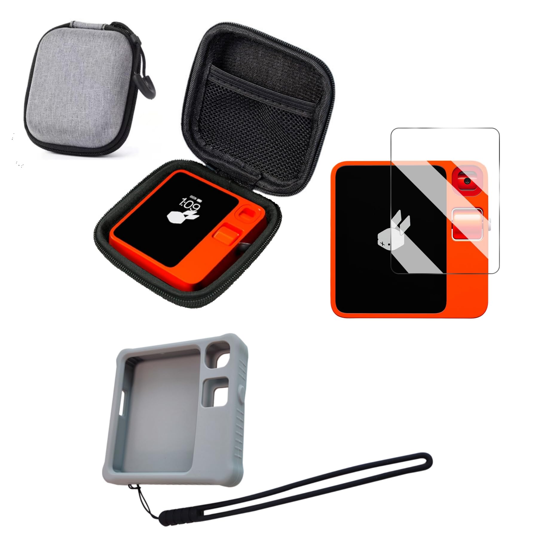 3 In 1 Protective Silicone Case For Rabbit R1, With Black Silicone Anti - View #7