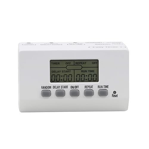 Miniatura 3 de Clear Power Temporizador de interior (paquete doble) 1 temporizador digital EZ con toma de tierra para lámparas, ventiladores, luces de crecimiento,