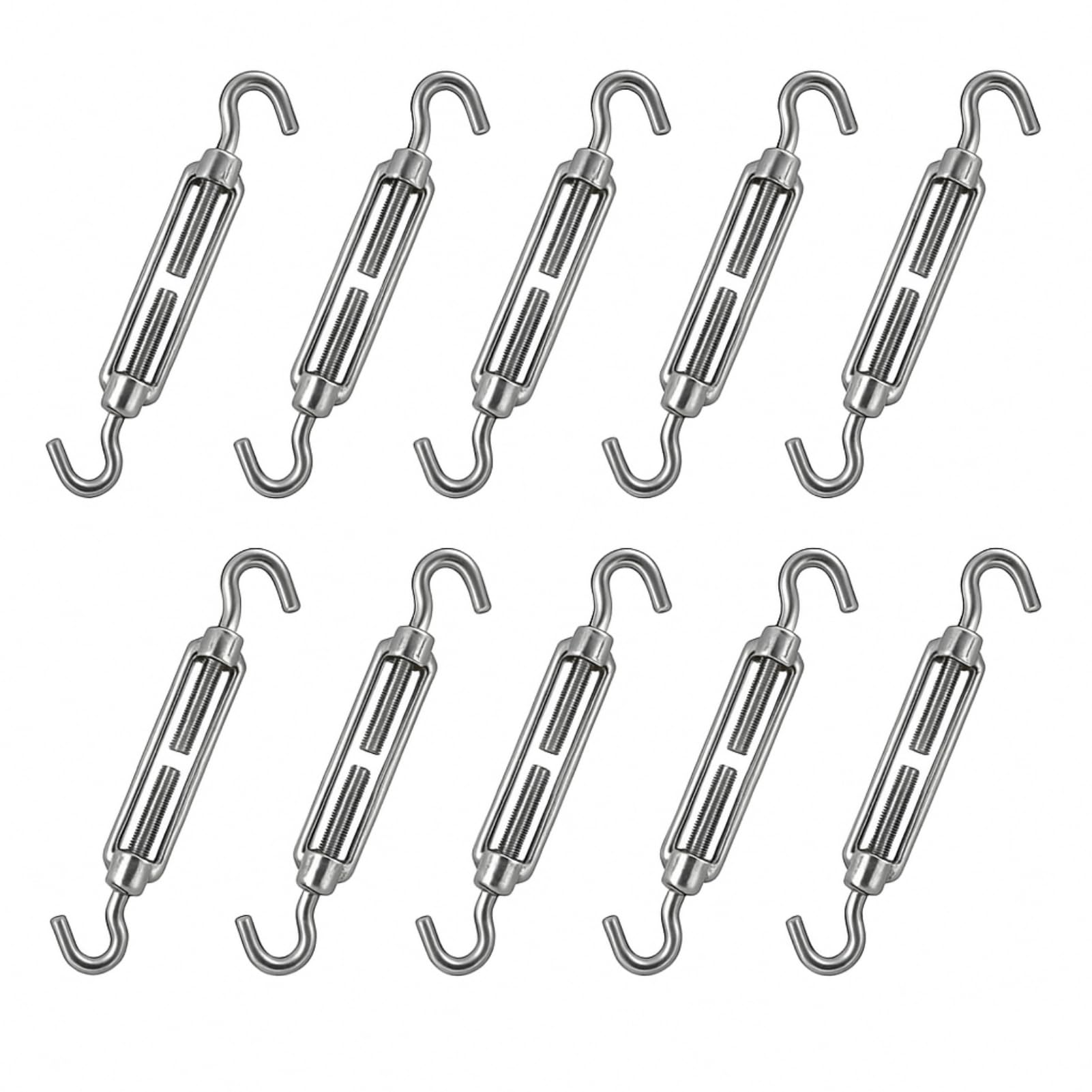 Accessoire Tension Câble Voile Ombrage Accessoires Voile Ombrage Tendeurs Câble Acier Inox 304 - Lot De 6 M4 OC - Pour Voile Ombrage, Corde à Linge - Réglables Facilement Corde Linge Tendeur