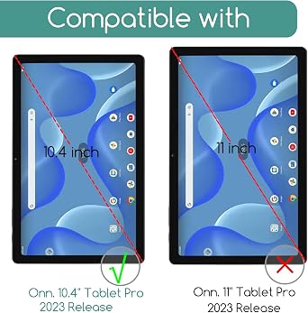 KEANBOLL 2-Pack Tempered Glass Screen Protector for Onn 10.4 inch Tablet Pro (2023),Ultra Clear, 9H Hardness, Anti Scratch, Case Friendly