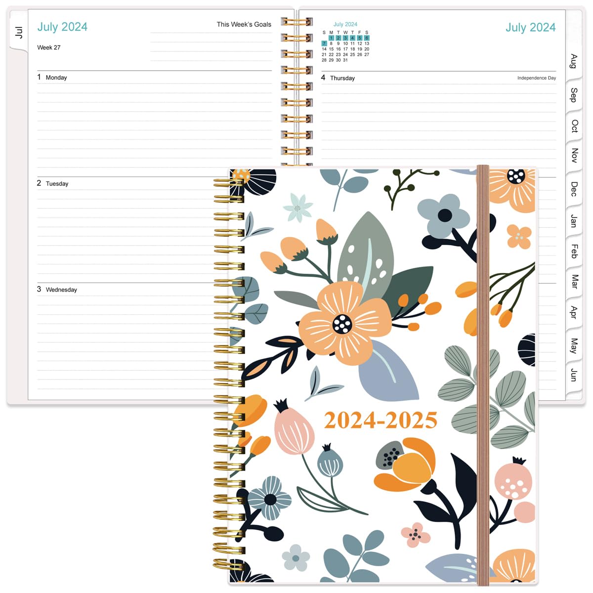 Snapklik.com : 2025 Planner - A5 Weekly & Monthly Planner Spiral Bound ...