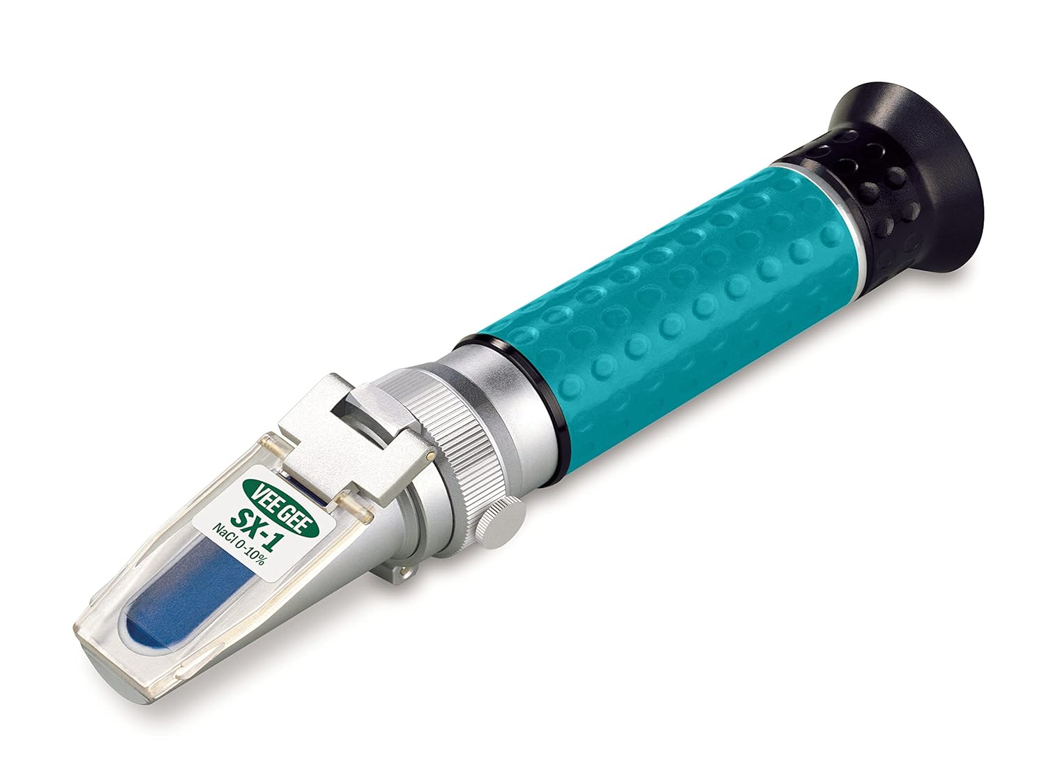 Vee Gee Scientific SX-1 Handheld Refractometer, with Sodium Chloride Scale, 0-10%, +/-0.1% Accuracy, 0.1% Resolution