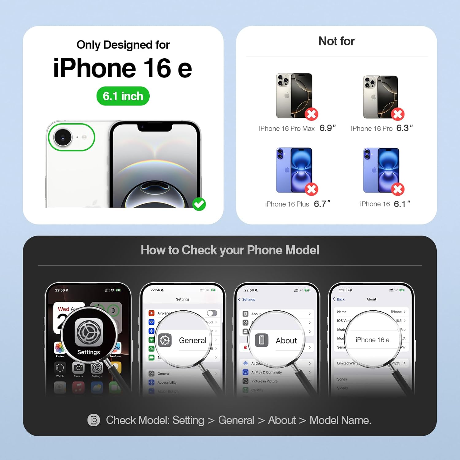 Compatible with iPhone 16e Wallet Case with Card Holder RFID Blocking Zipper Poket PU Leather Flip Phone Case with Wrist Strap Credit Card Slots Men Women,for Apple 16e 6.1",Wine Red - Image 7