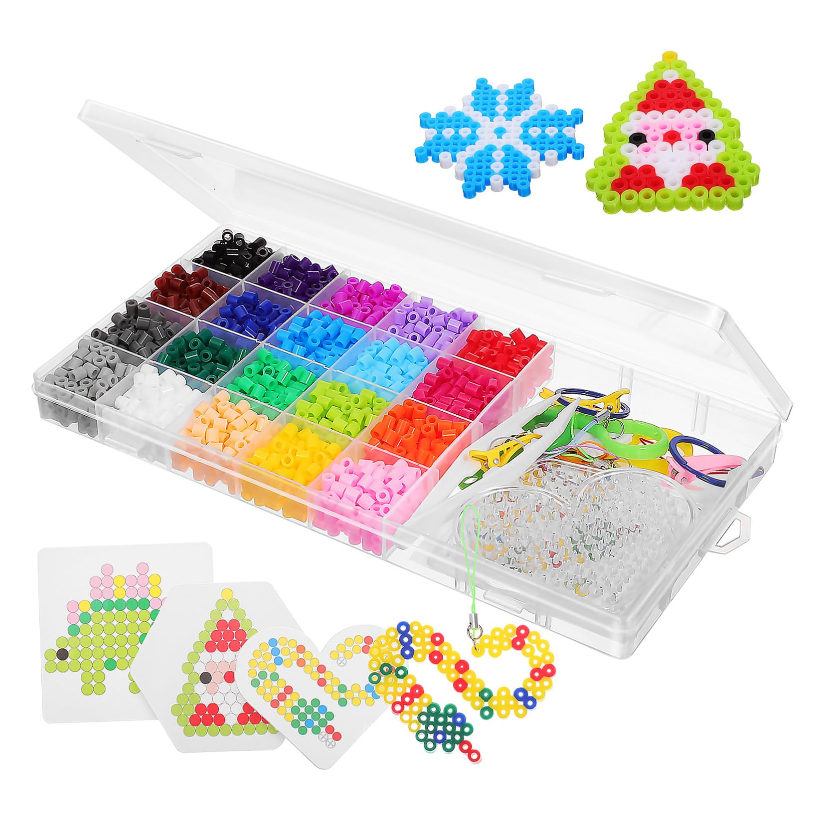 Housoutil 1 Set Craft Bead Kit Iron Beads for Crafts with Tools for Creative Play for Skill Development and Fun