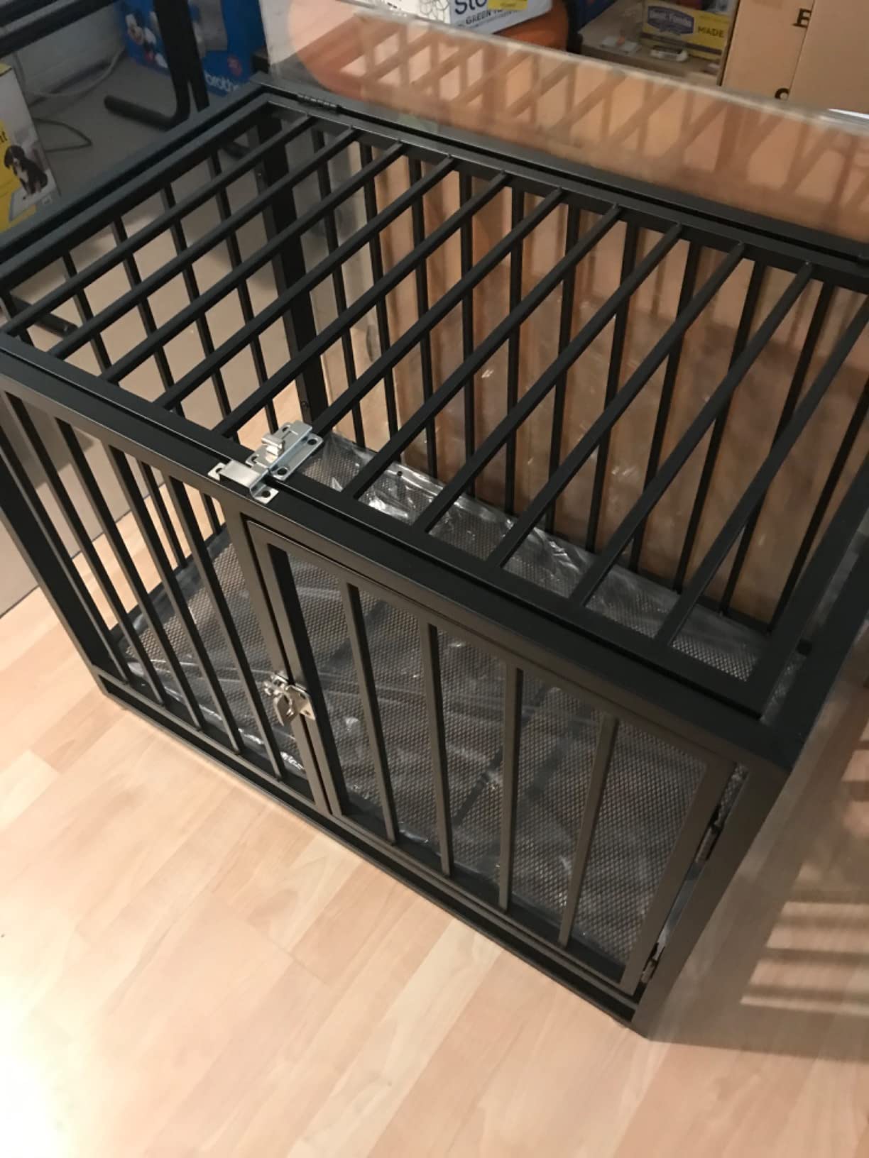 Image showcasing $30/mo - Finance Heavy Duty Indestructible Dog Crate,32 inch Dog Kennel ...