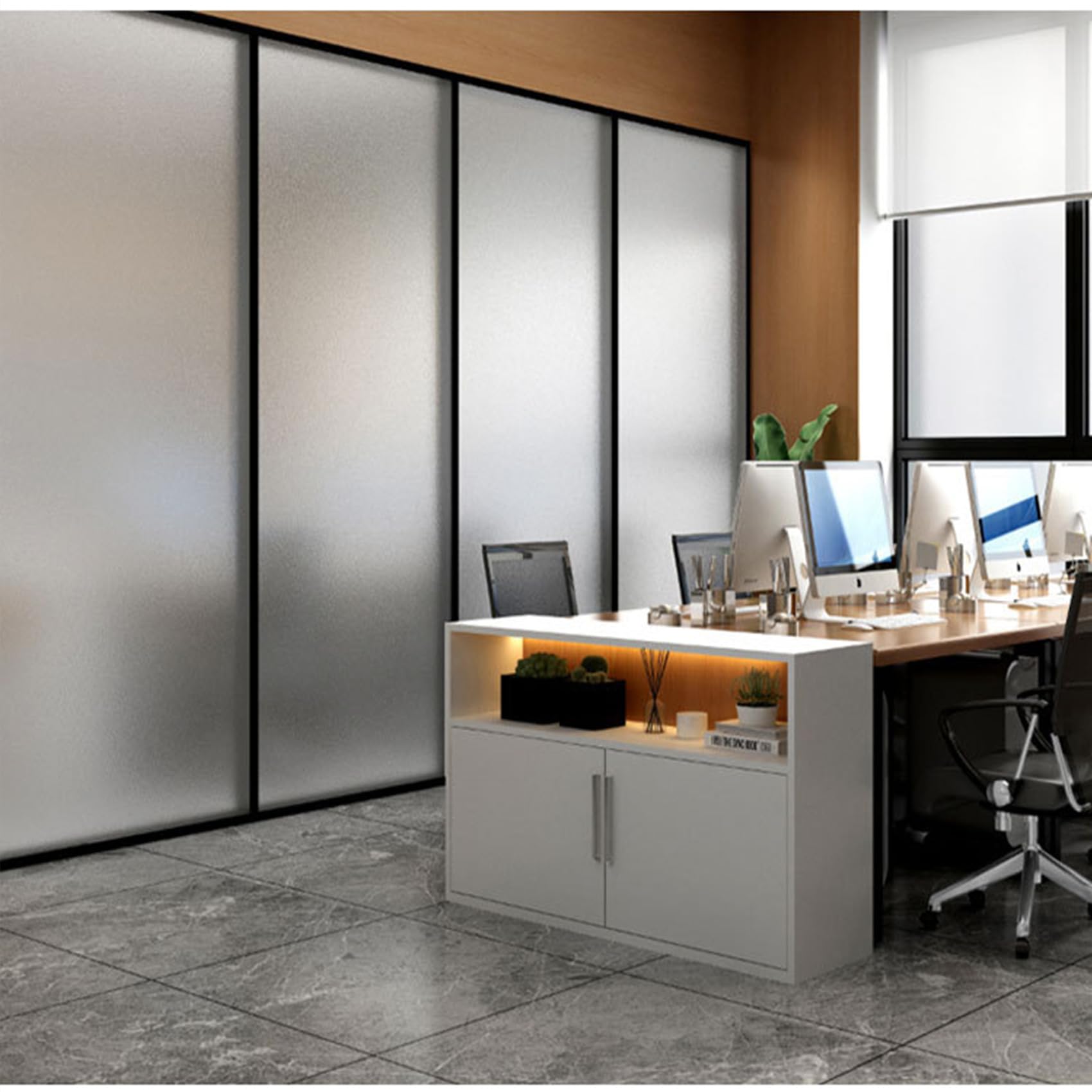 para Cristales Vinilo Adhesivo 80 x 180 cm, No Adhesiva, Esmerilado, Electrostática Protección contra, Vinilo Decorativo 3D para Ventana, para Dormitorio Oficinas, Mate Puro