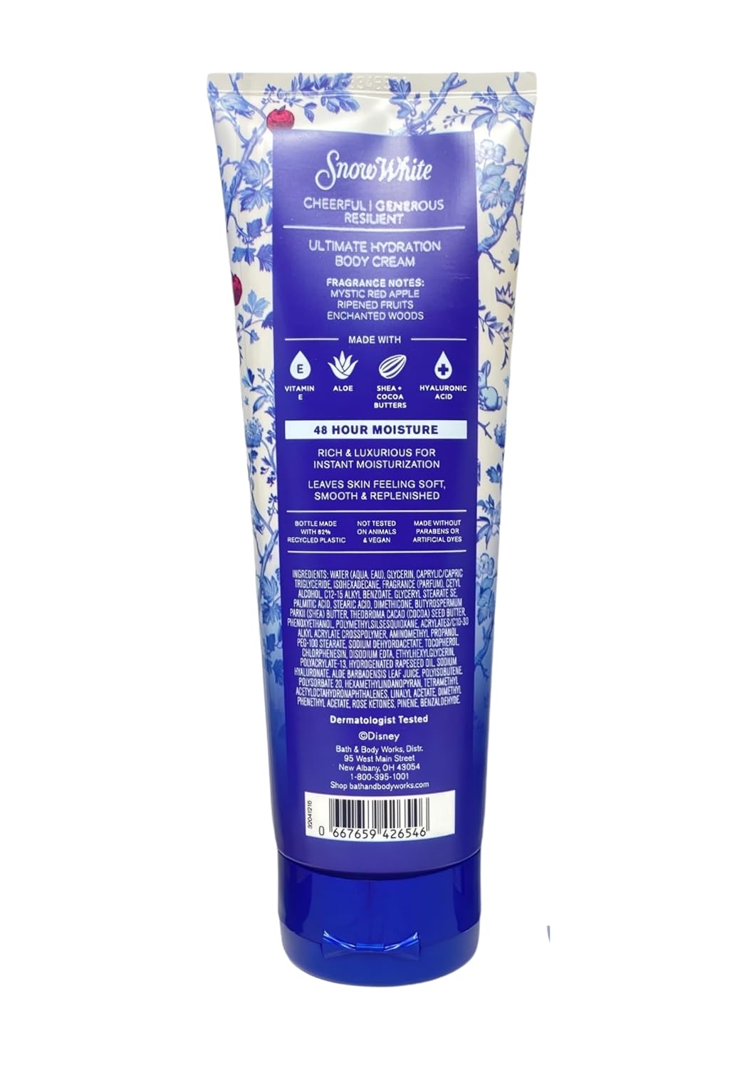 Bath & Body Works Limited Edition Princess Collection Snow White 3 Ultimate Hydration Body Creams with a Perfectly Peeled Bar Soap