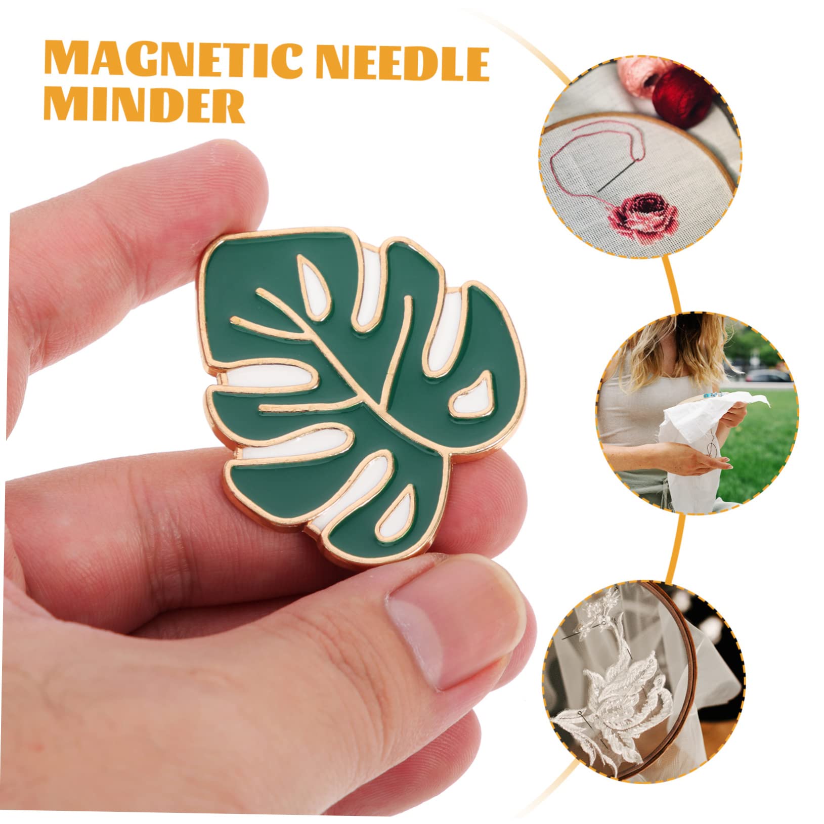 STOBOK 5pezzi Portaspilli Magnetico Organizer Per Ago Da Ricamo Strumento Portatile e Pratico Per Cucito e Fai Te Per Appassionati Di Ricamo