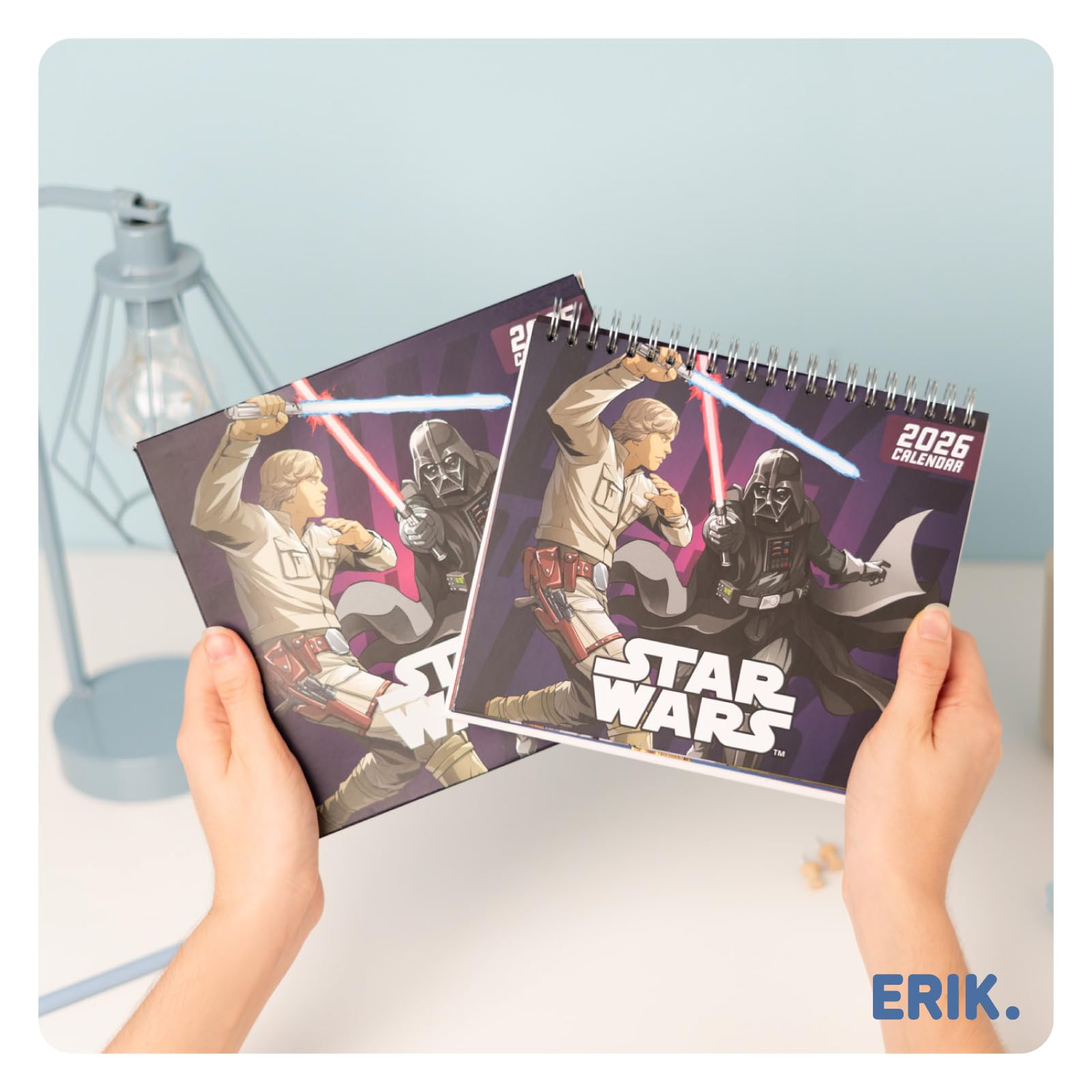Grupo Erik Desk Calendar 2026 - Star Wars Calendar 2026 Month To View | Monthly Desk Planner, Desktop Gifts Under 10 Pounds | Star Wars Gifts For Friends