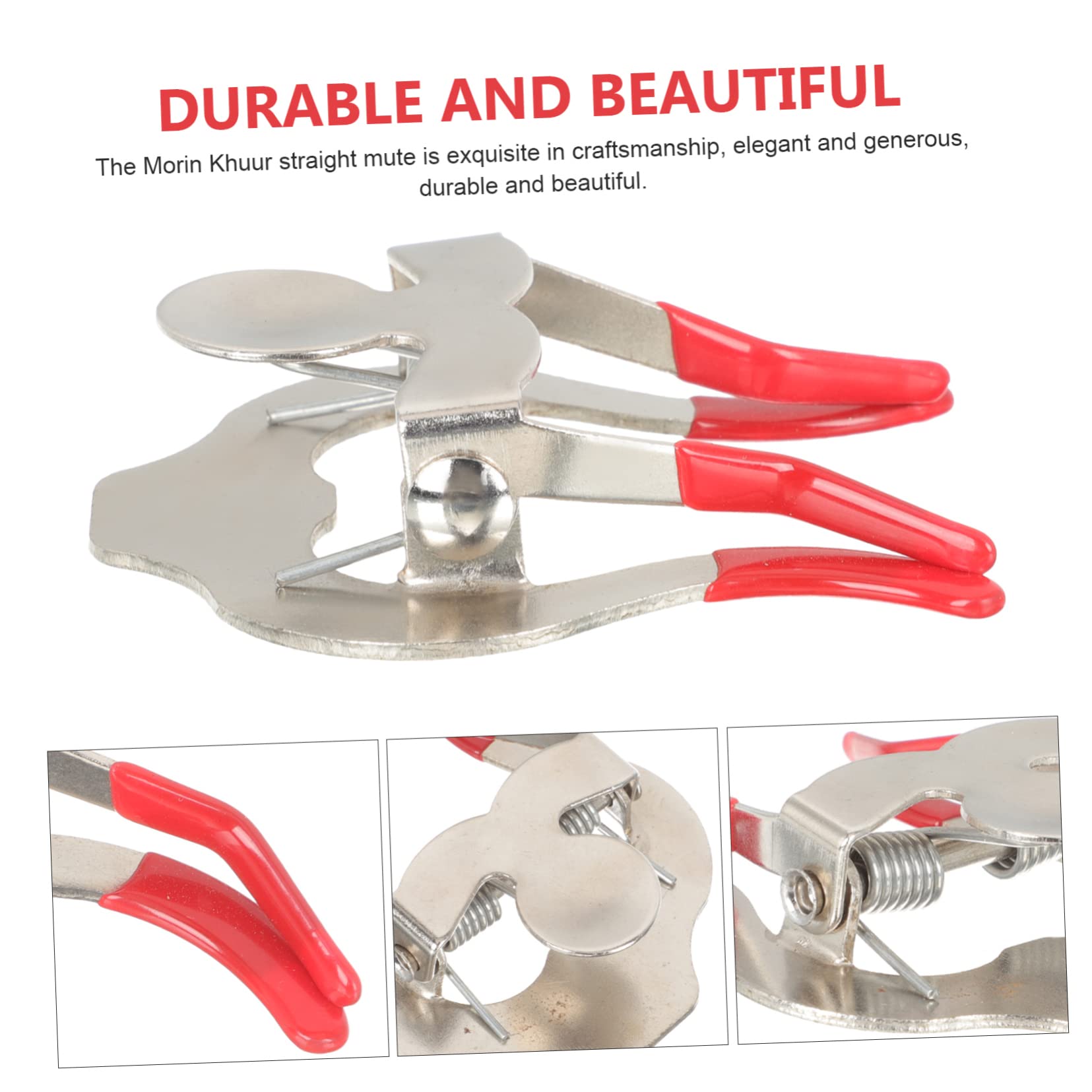 TOYANDONA 4pezzi Pratico Silenziatore Metallo Per Morin Khuur Mute Portatile Per Strumento Corda Con Testa Di Cavallo Accessori Per Pratica e Studio Facil Usare Trasportare