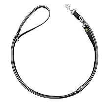 Guinzaglio da passeggio regolabile Neopren 15, 200Nylon nero, Neopren grigio