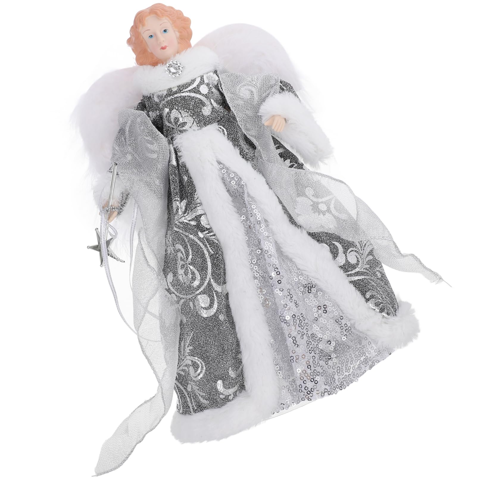 Cabilock Engel Baumspitze Weihnachten Cartoon Dekoration Schlafzimmer Geschenk Familie Festive Atmosphäre Joy