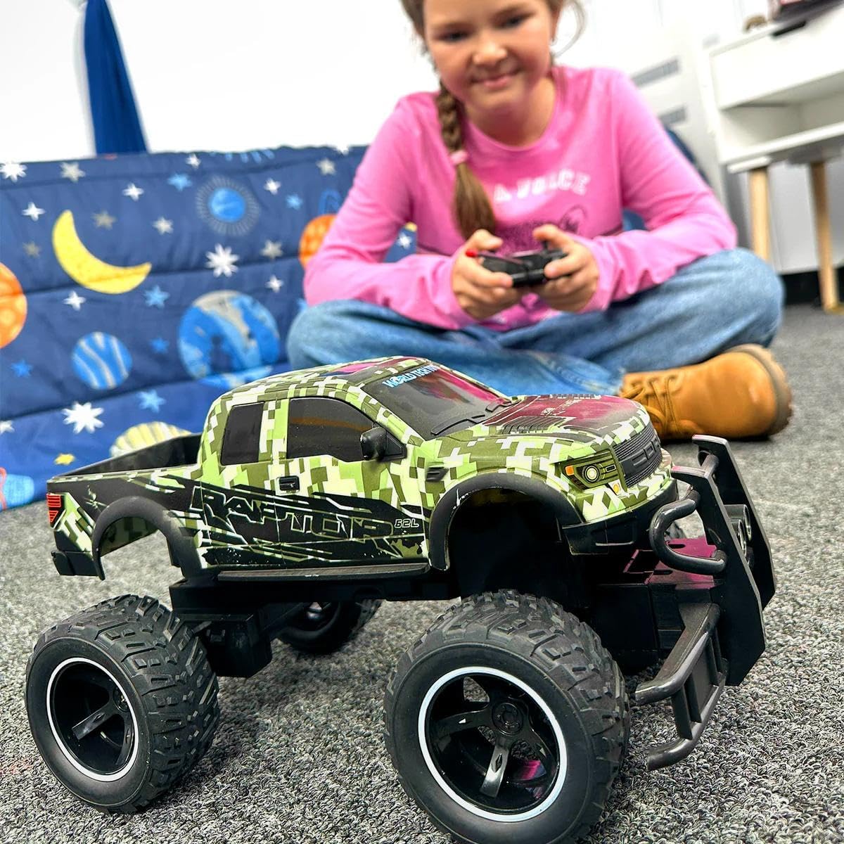 World Tech Toys Ford F-150 SVT Raptor Digital Camo 1: 14 RC Monster Truck