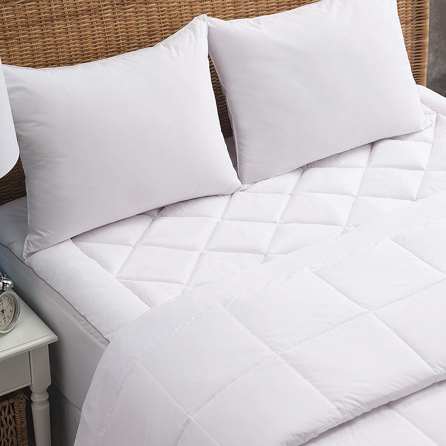 Allied Essentials ComfortPure Quilted Mattress Pad, Water Resistant, Breathable Premium Hotel Quality (King)