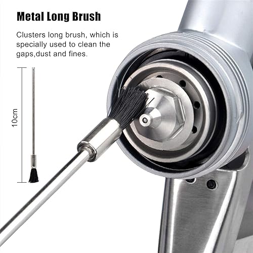 Miniatura 5 de 17pcs Spray Gun Cleaning Kit,Paint Gun Cleaning Kit Airbrush Spray Gun Nozzle Cleaning Repair Tool for HVLP Gravity Detail Paint Guns, Airbrush, Air