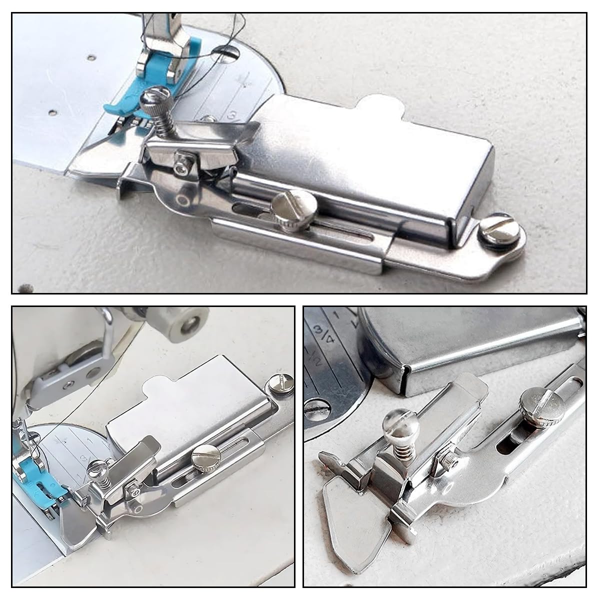 2 Guide Magnetiche Per Macchina Da Cucire - Guida Poligonale Con Scala Per Cuciture Precisi - Foto 2