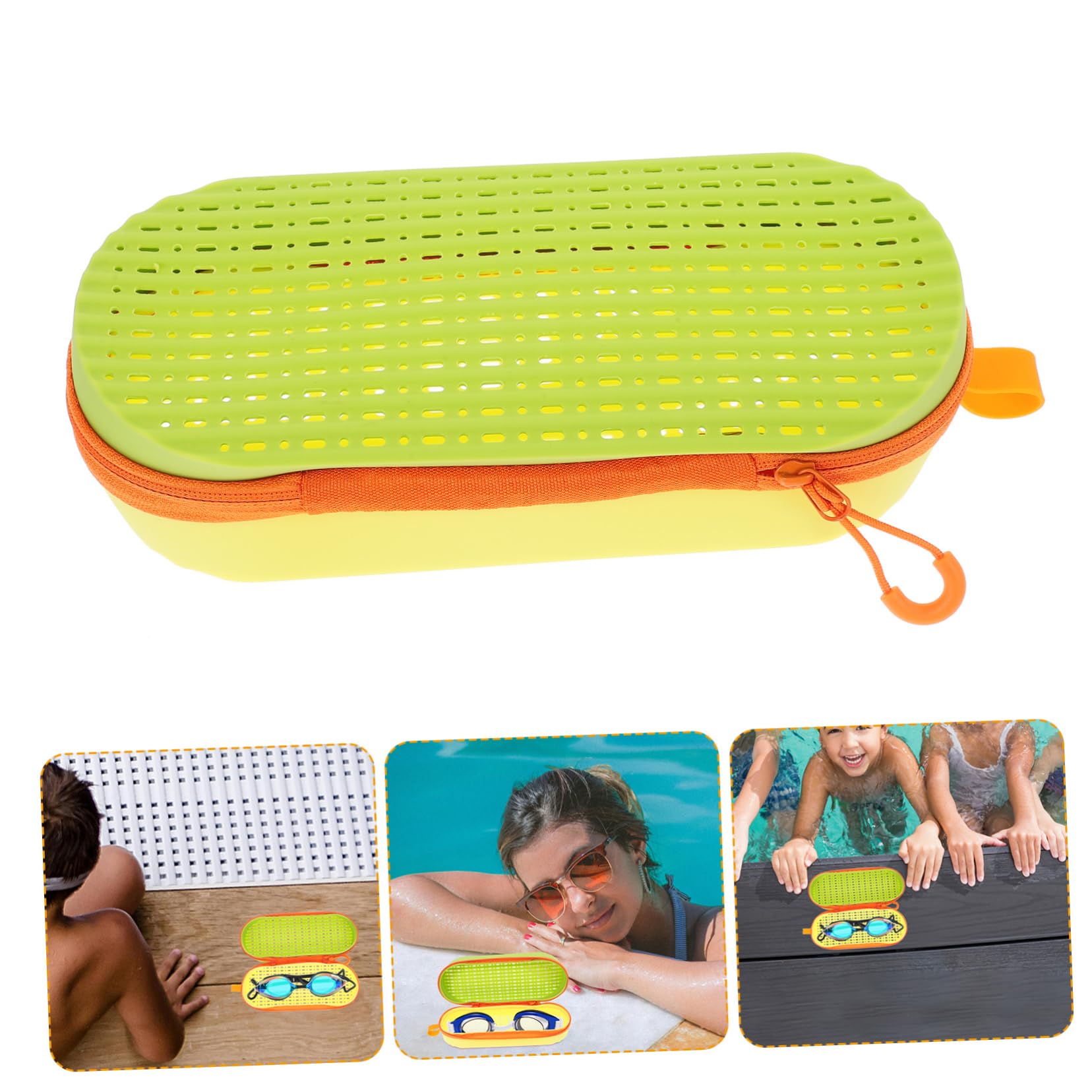 Sosoport 4 Pezzi Scatola Di Immagazzinaggio Per Occhialini Da Nuoto Scatole Caryying Per Occhialini Da Nuoto Custodie Per Occhiali Colorati Custodie Per Occhiali In Silicone Custodie Per