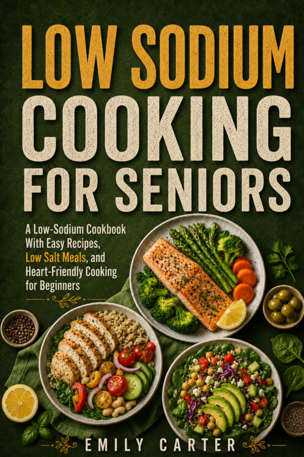 Low Sodium Cooking for Seniors: A Low-Sodium Cookbook With Easy Recipes, Low Salt Meals, and Heart-Friendly Cooking for Beginners