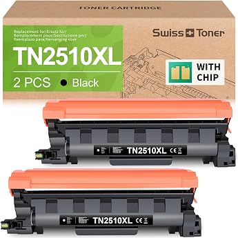 swiss toner TN2510XL Kompatibel f r Brother TN2510XL TN2510 TN-2510XL TN-2510 f r Brother HL-L2400DWE Toner DCP-L2620DW MFC-L2827DW MFC-L2835DW MFC-L2800DW MFC-L2860DWE HL-L2400DW 2 Schwarz