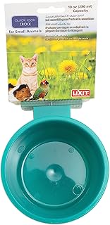 Lixit Quick Lock Cage Bowls for Small Animals and Birds. (10oz, Teal)