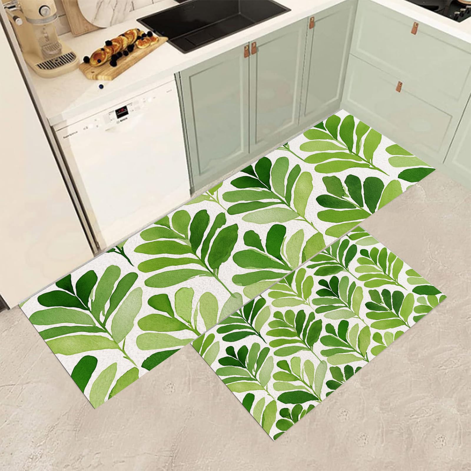 Tapis de cuisine lavable et antidérapant contre la fatigue de la station debout