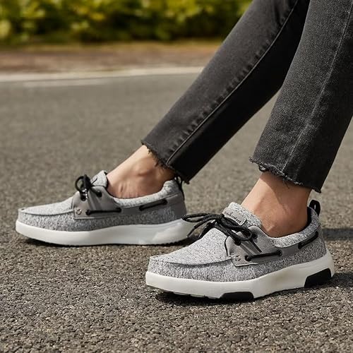 Miniatura 7 de OrthoComfoot Zapatos ortopédicos con cordones para mujer, cómodos zapatos de soporte de arco para fascitis plantar, mocasines ultraligeros para