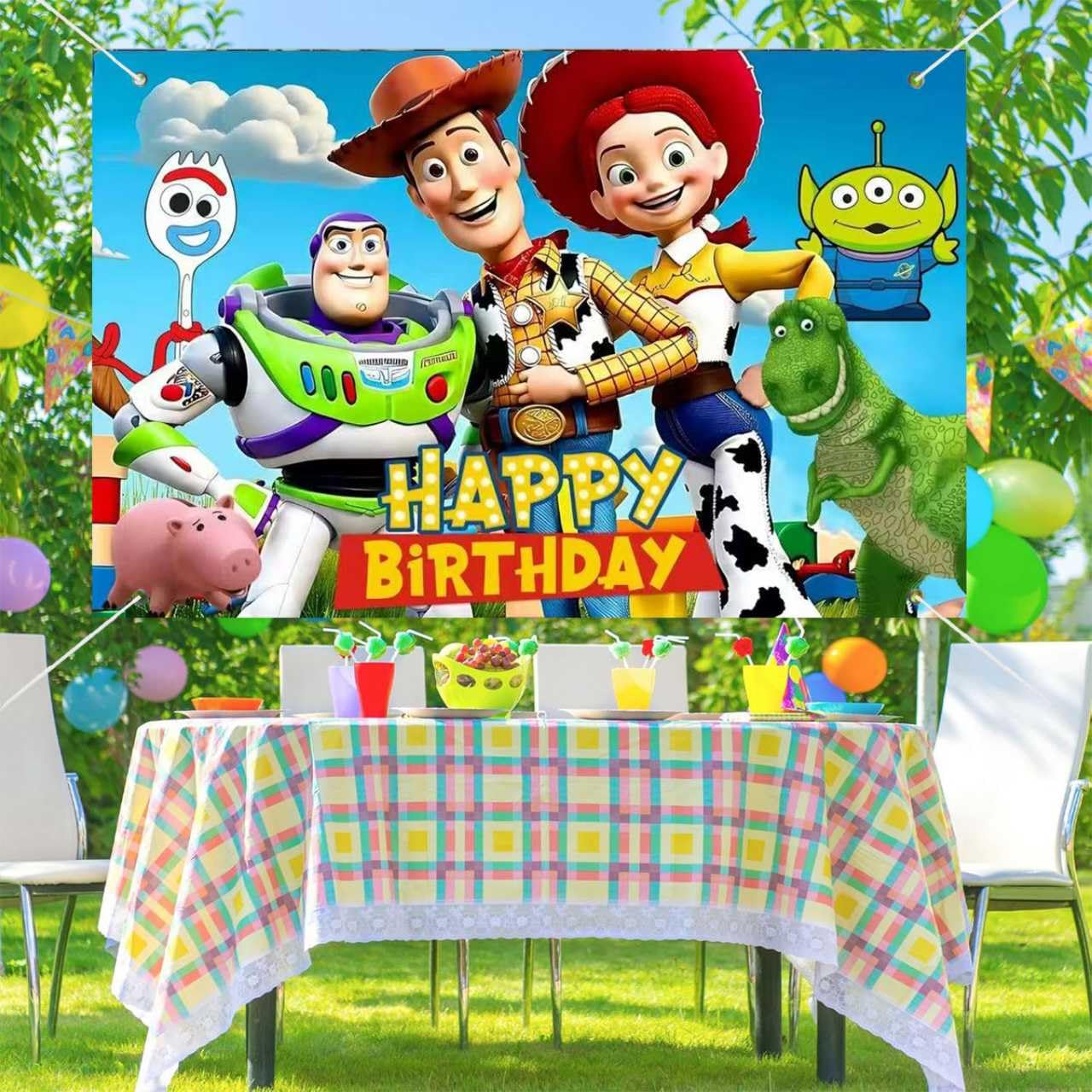 Amazon.co.jp: トイストーリー誕生日パーティーデコレーション、誕生日