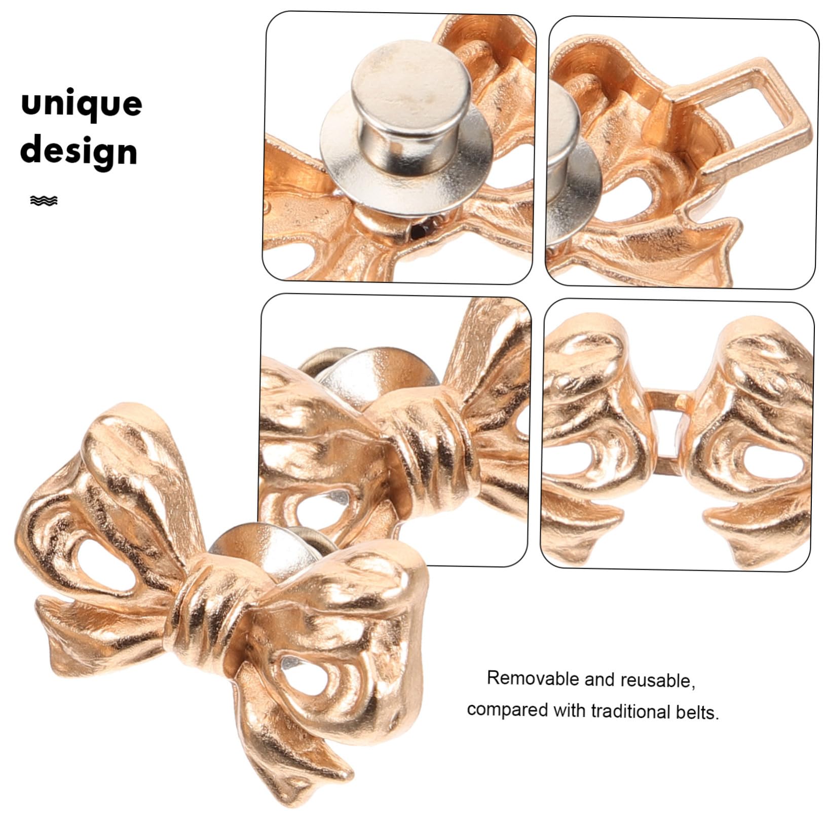 Angoily 5 Series Extensores De Cintura Ajustables De Botones Decorativos Para Clips De Cintura Para Ajustar Ropa Para Jeans Y Faldas 16 Piezas X 5