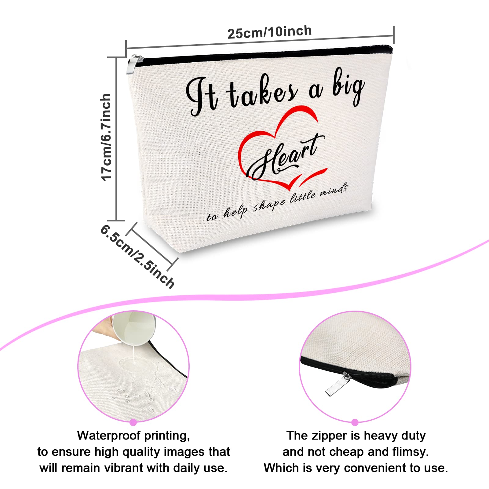 Teacher Thank You Gift Teacher Gift for Women Makeup Bags Teacher Gift ...
