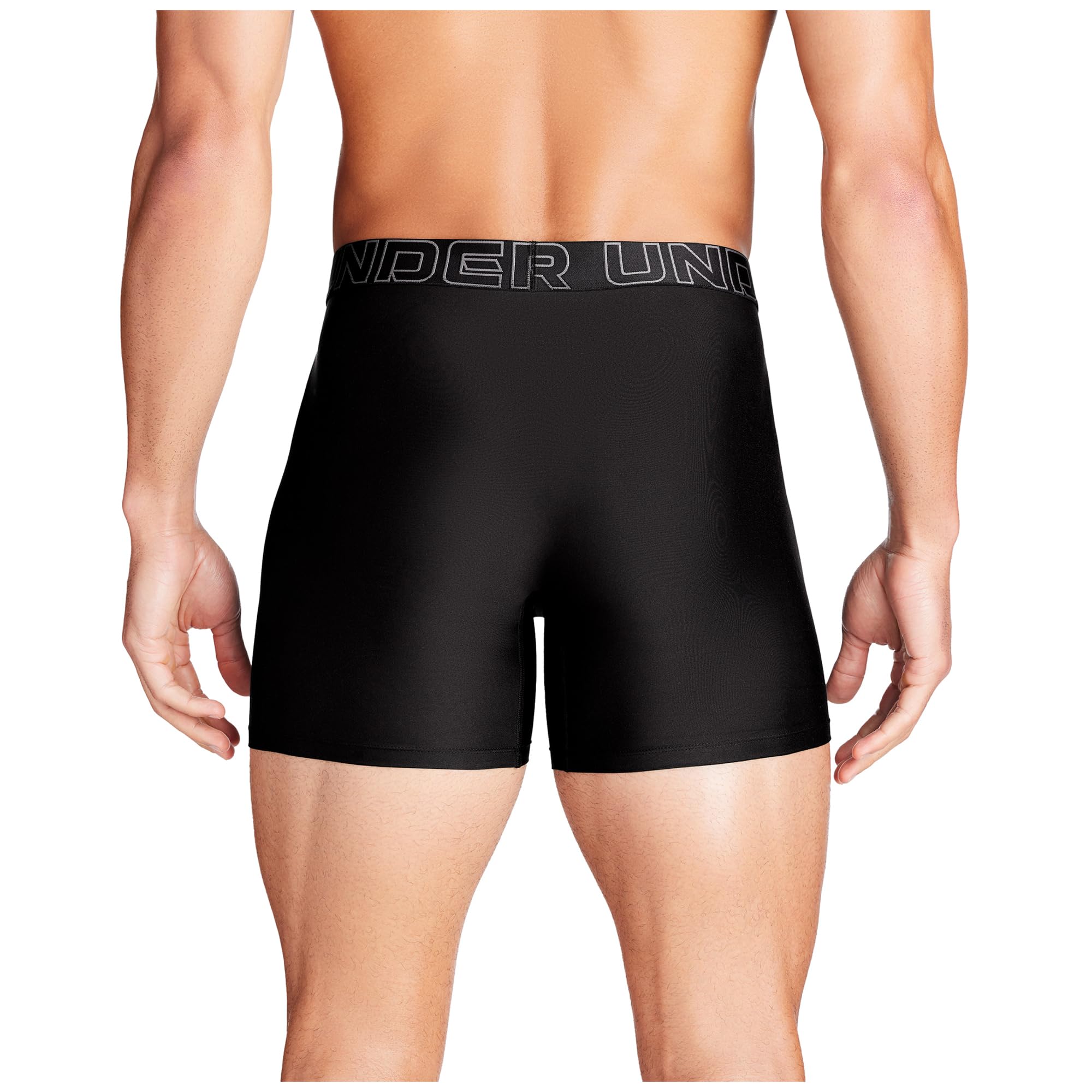 Under Armour Pack de 3 Bóxers Tech Performance para Hombre, Largo de Pierna de 15 cm – Transpirable, Absorbe la Humedad, Tacto Suave, Comodidad Todo el Día