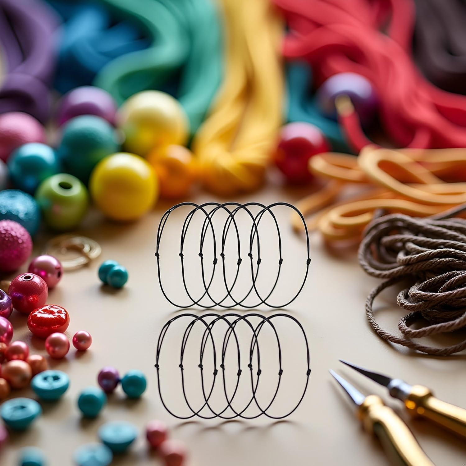 Set of 10 Leather Necklace Cords, Adjustable Leathers Cords Necklace Rope Black Choker Necklace Cords Jewelry Findings for DIY Jewelry Making, Beading Cords and Threads, Beading Supplies - Image 2