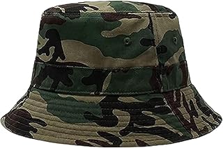 CLASSYMESSI Combo Pack of 2 Bucket Hat White Shade Black Bucket Hats for Men and Women Cotton Hats for Girls Wide Brim Floppy Summer