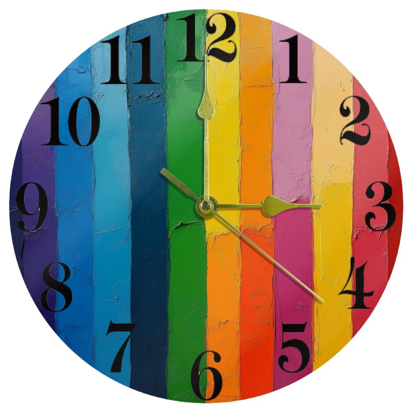Horloge murale sans tic-tac silencieuse et colorée pour retrouver le sommeil