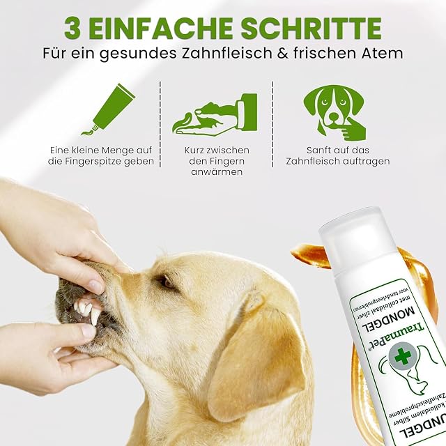Foto 3 de 7 de TraumaPet Gel bucal de plata coloidal para perros y gatos, 10 ml