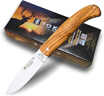 Joker Taschenmesser Von Gestern NO79, Klinge 9 Cm 420, Olivenholzgriff, 90 Gr Gewicht, Angelgeru00e4t, Jagd, Camping Und Wandern