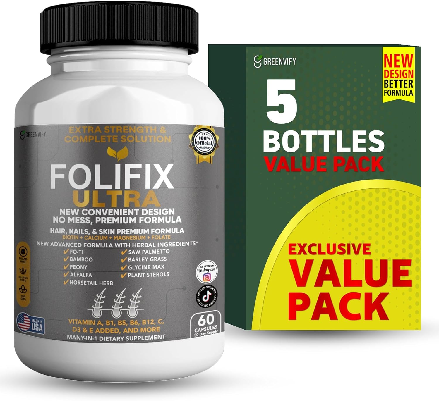 FoliFix Ultra Hair, Nails & Skin Supplement (3)