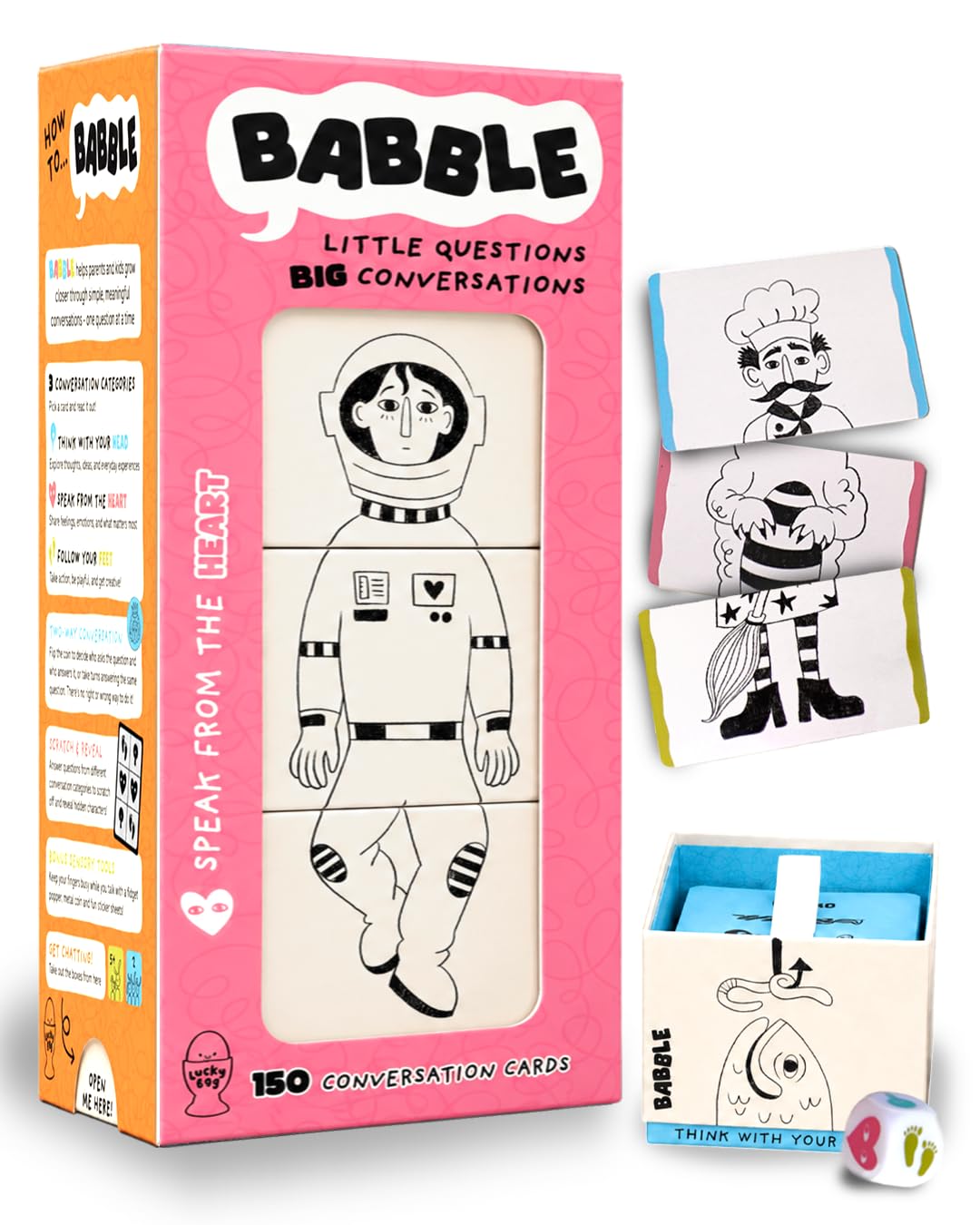 Babble - Conversation Card Game for Kids, Question Card Game for Family