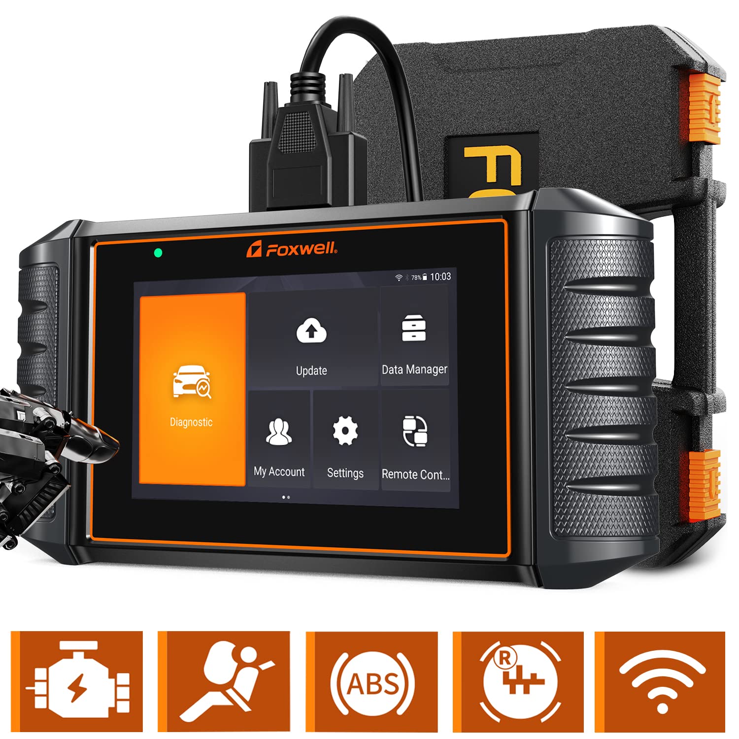 FOXWELL NT706 Scanner [2022 Elite], OBD2 Scanner Diagnostic Scan Tool for ABS/SRS/Engine/Transmissio